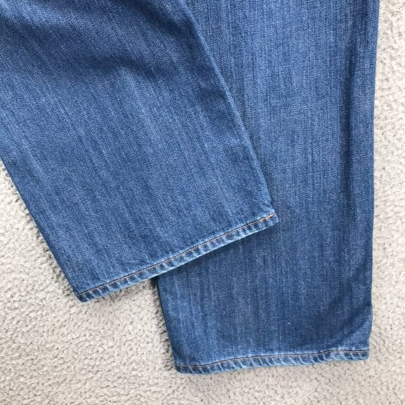 LUCKY BRAND Mens Size 34x28 Short Straight Leg 165 100% Cotton Blue Denim Jeans - Picture 3 of 16
